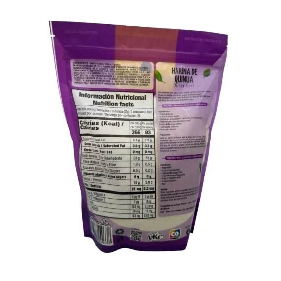 Harina de Quinua Precocida Karavansay x 500 g - Imagen 2