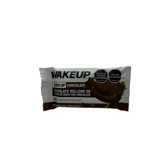 Chocolate Relleno de Mani WakeUp x 40 g