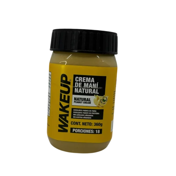 Crema de Mani Natural WakeUp x 360 g