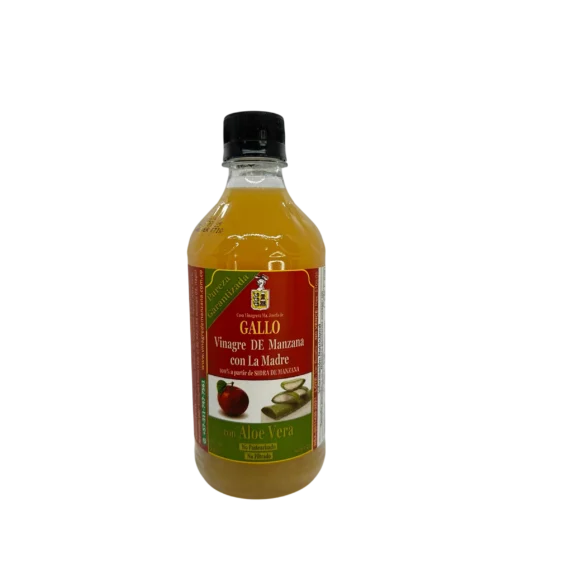 Vinagre de Manzana con La Madre Con Aloe Vera Gallo x 500 ml