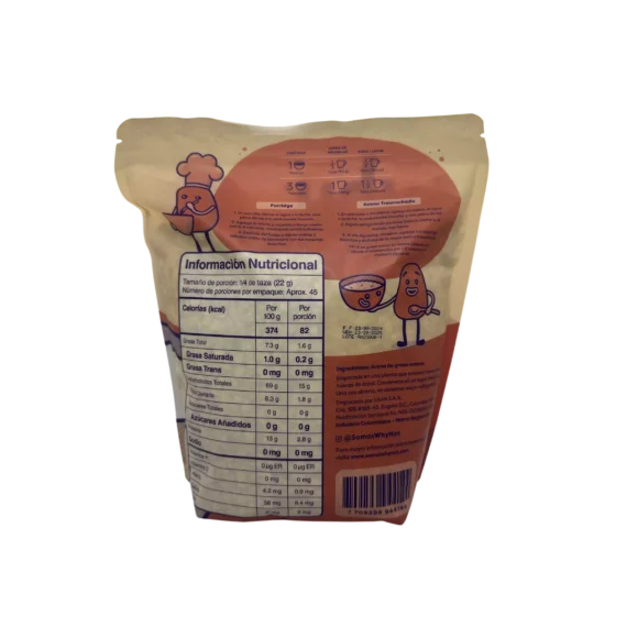 Avena en Hojuela Sin Gluten Whynot x 1000 g - Imagen 2