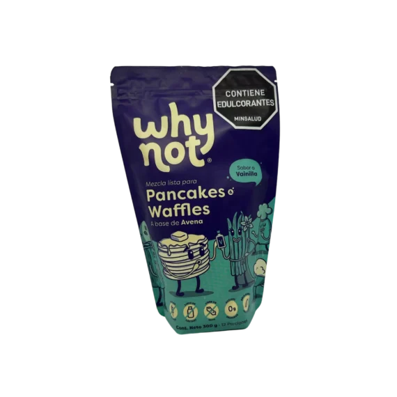 Mezcla para Pancakes y Waffles a base de Avena sabor a Vainilla Whynot 300 g