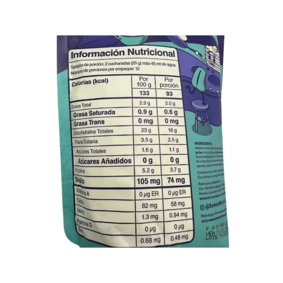 Mezcla para Pancakes y Waffles a base de Avena sabor a Vainilla Whynot 300 g - Imagen 2