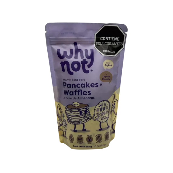 Mezcla para Pancakes y Waffles a base de Almendras con Chips de Chocolate Whynot x 285 g