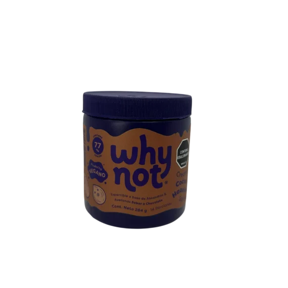 Esparcible de Almendras y Avellanas sabor a Chocolate Whynot x 284 g