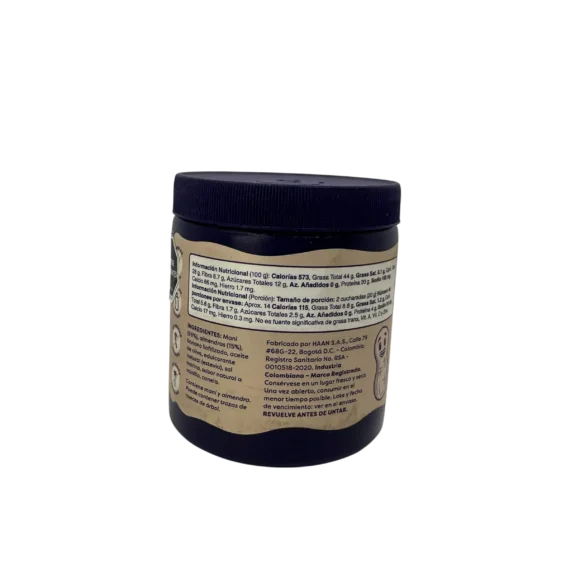 Esparcible de Almendra y Mani sabor a Mantequilla de Mani y Banano Whynot x 284 g - Imagen 2