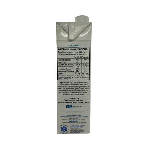 Crema de Coco Mixology x 1000 ml - Imagen 2