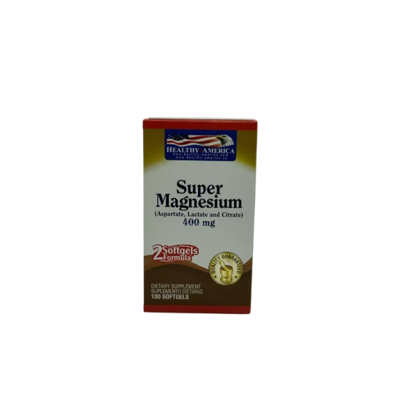 Super Magnesium 400 mg Healthy America x 100 und