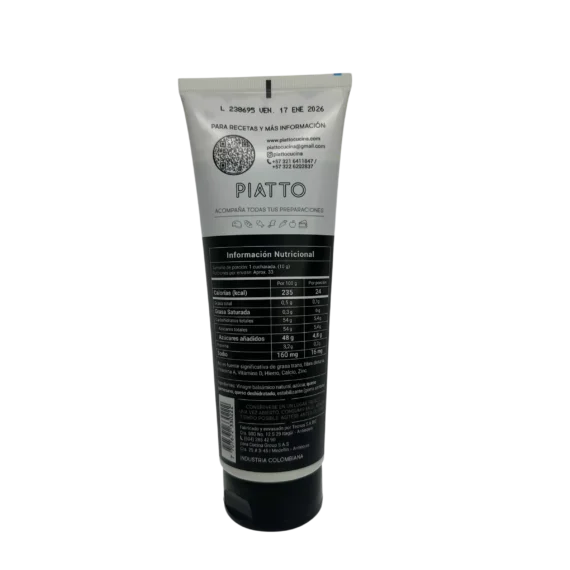 Reduccion Vinagre Balsamico de Modena Parmesano Piatto x 330 g - Imagen 2