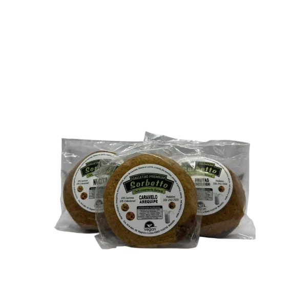 Galleta Integral Caramelo y Arequipe Sorbetto x 1 und
