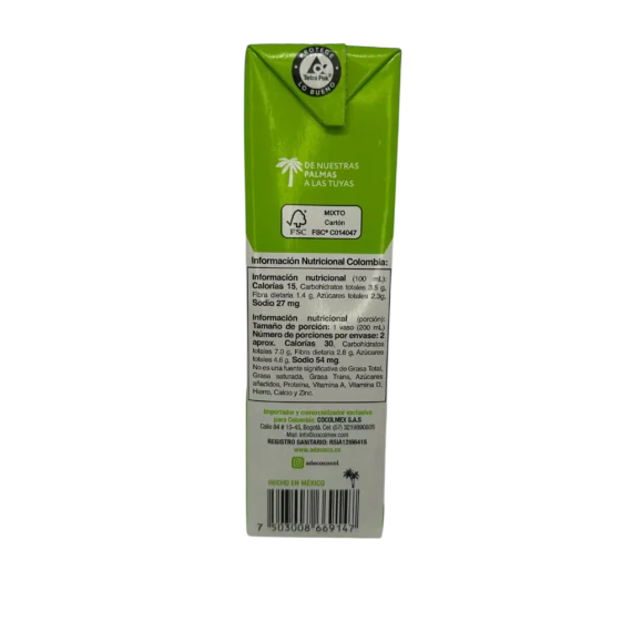 Agua de Coco Adecoco x 1000 ml - Imagen 2