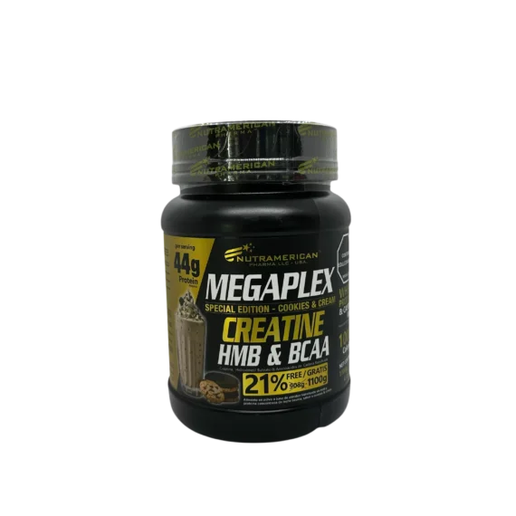 Creatina Megaplex Cookies and Cream Nutramerican x 1100 g