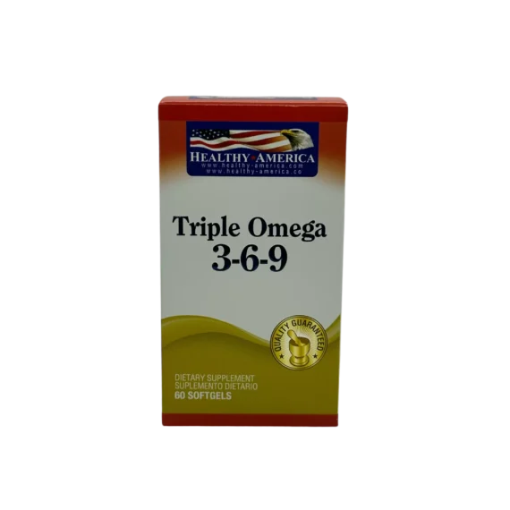 Triple Omega 3 6 9 Healthy America x 60 und