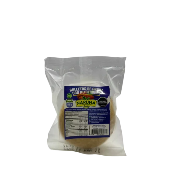 Galleta de Arroz con Almendras Naruna x 1 und